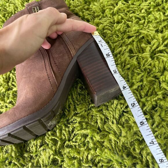 LEATHER TOMMY HILFIGER BOOTS ANKLE 6.5 - Picture 10 of 10